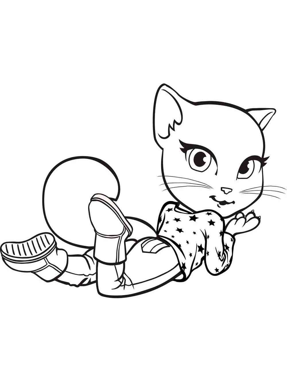 Lovely Angela coloring page