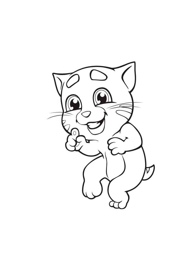 Little Talking Tom coloring page