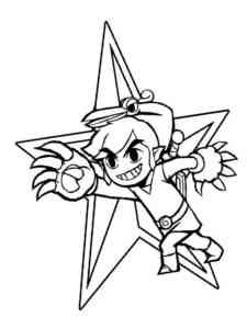 Angry Link coloring page