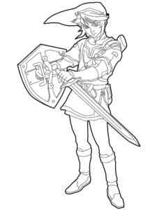 Strong Link from The Legend Of Zelda coloring page