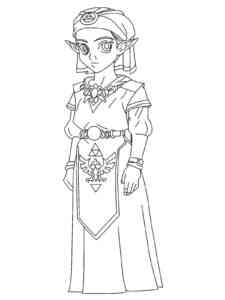 Legend Of Zelda Character coloring page