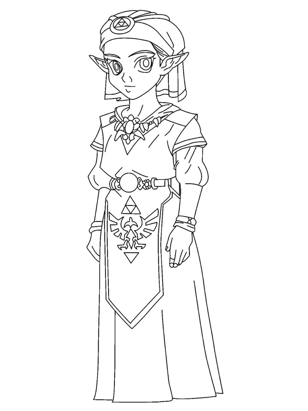 Legend Of Zelda Character coloring page