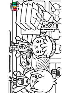 Girl and Boy Toca Boca coloring page