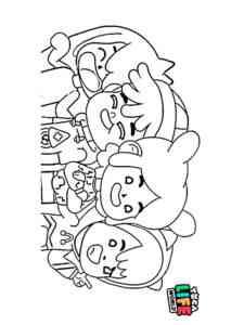Toca Life World Characters coloring page