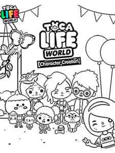 Toca Boca World coloring page