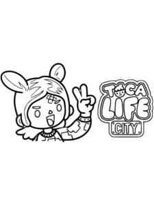 Toca Life City coloring page