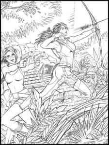 Rise of the Tomb Raider coloring page