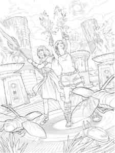 Tomb Raider Game coloring page