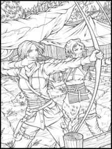 Shadow of the Tomb Raider coloring page