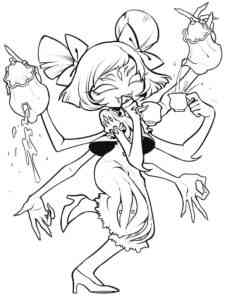 Muffet from Undertale coloring page