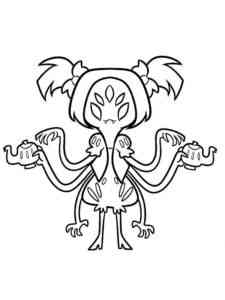 Undertale Muffet coloring page