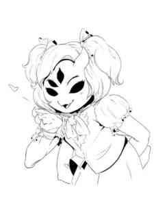 Muffet Undertale coloring page