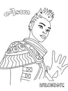 Astra from Valorant coloring page