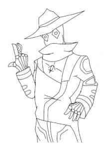 Cypher Valorant coloring page
