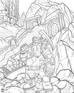 Warcraft coloring page