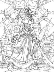 Draenei World of Warcraft coloring page