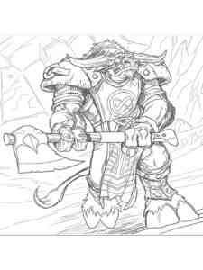 Tauren World of Warcraft coloring page