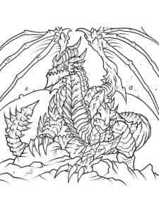 Dragon World of Warcraft coloring page
