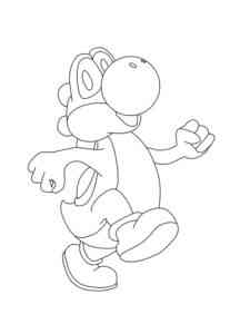 Funny Yoshi coloring page
