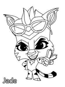 Jade from Zooba coloring page