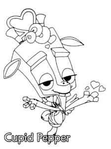 Cupid Pepper from Zooba coloring page