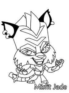 Misfit Jade from Zooba coloring page
