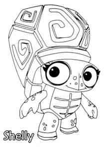 Shelly from Zooba coloring page