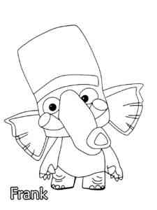 Frank from Zooba coloring page