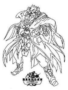 Barodius from Bakugan coloring page