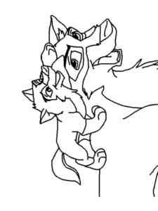 Dingo and Balto coloring page