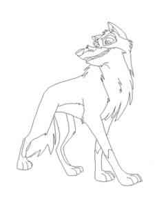 Balto Laughing coloring page