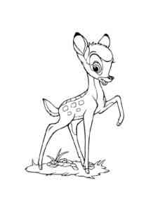 Little Bambi coloring page