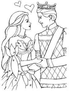 Amazing Barbie and Ken coloring page