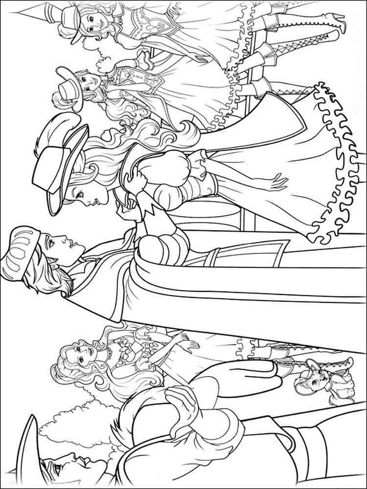 Barbie and the Three Musketeers 13 coloring page