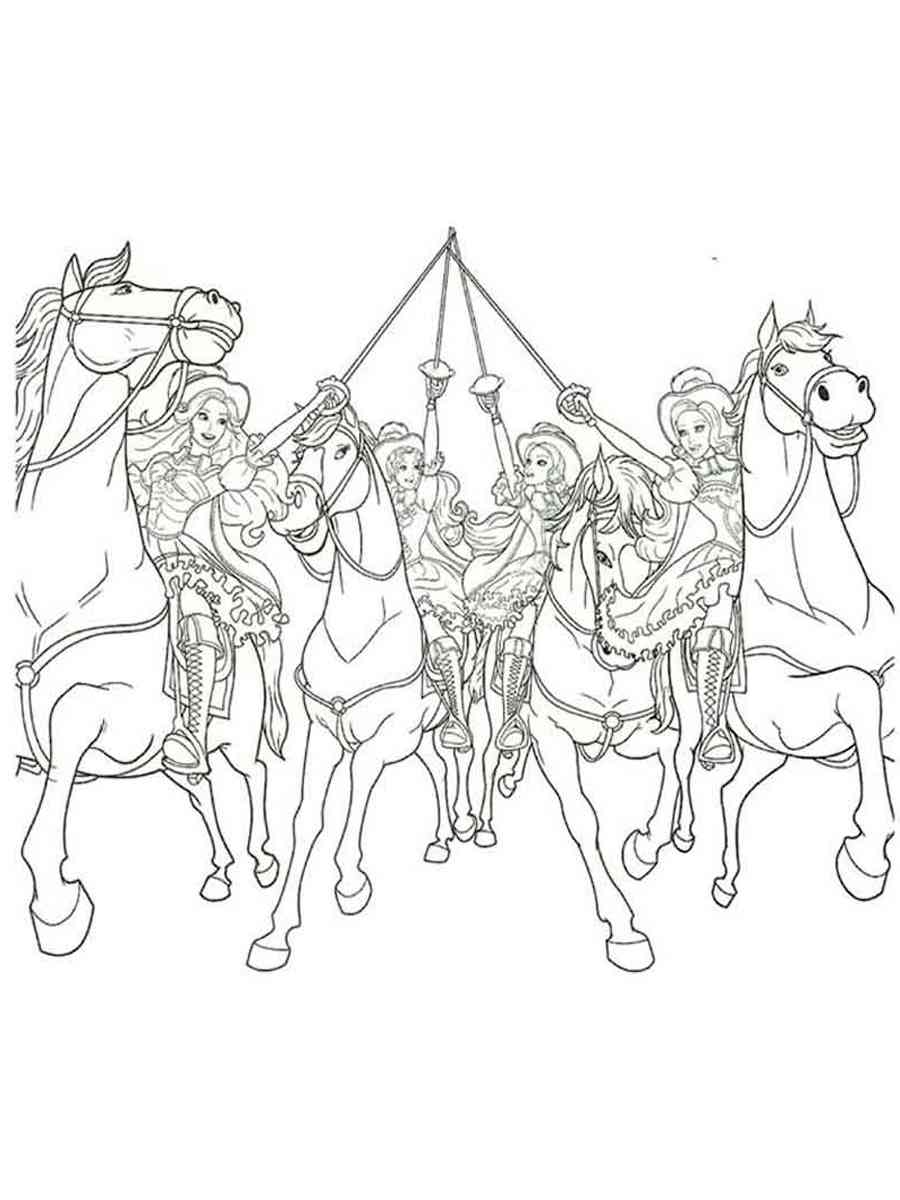 Barbie and the Three Musketeers 15 coloring page
