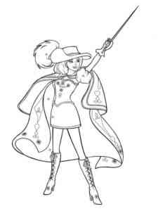 Barbie and the Three Musketeers 5 coloring page