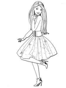 Barbie Coquette coloring page