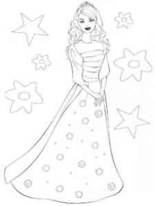 Humble Barbie coloring page