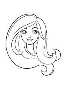 Barbie Face coloring page