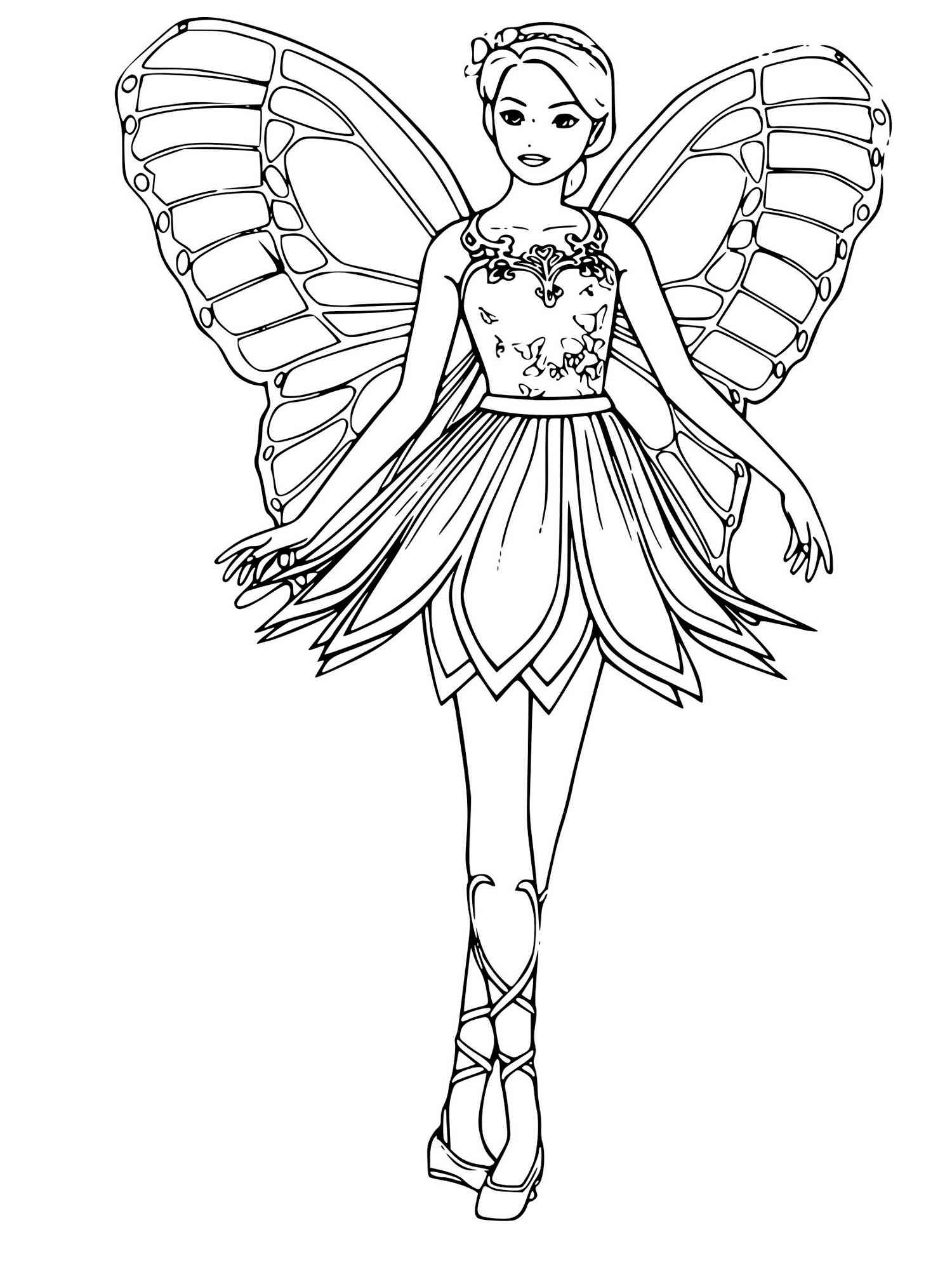 Barbie Fairy 1 coloring page