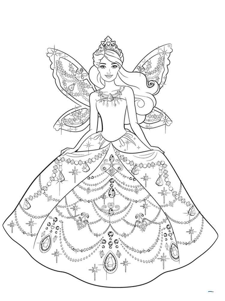 Barbie Fairy 2 coloring page
