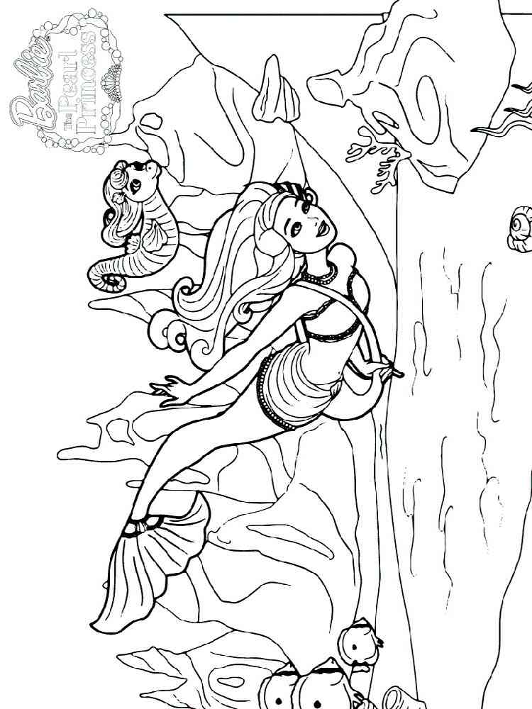 Barbie: The Pearl Princess coloring page