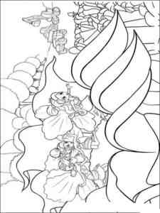 Barbie Thumbelina 2 coloring page