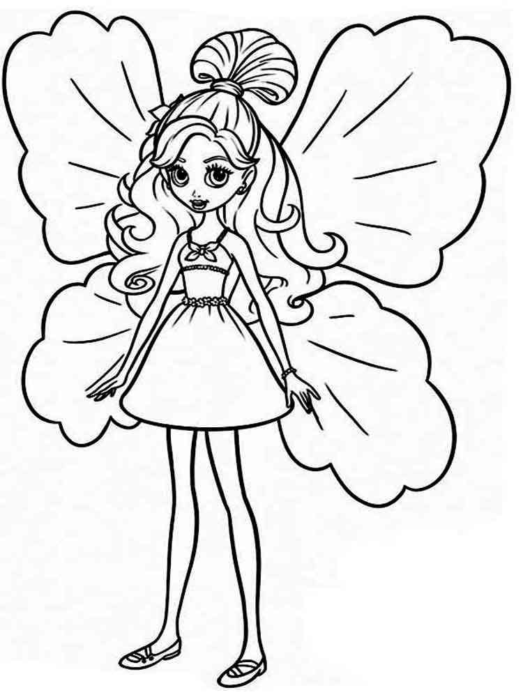 Barbie Thumbelina 4 coloring page