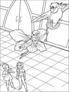 Barbie Thumbelina 7 coloring page