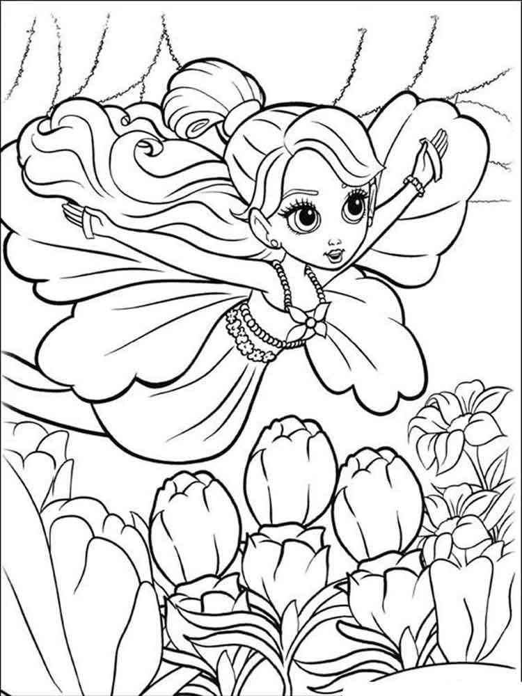 Barbie Thumbelina 8 coloring page