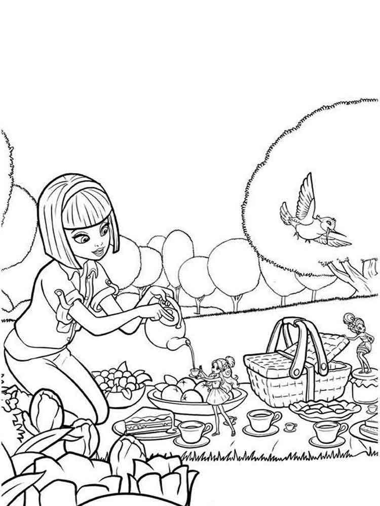 Barbie Thumbelina 9 coloring page