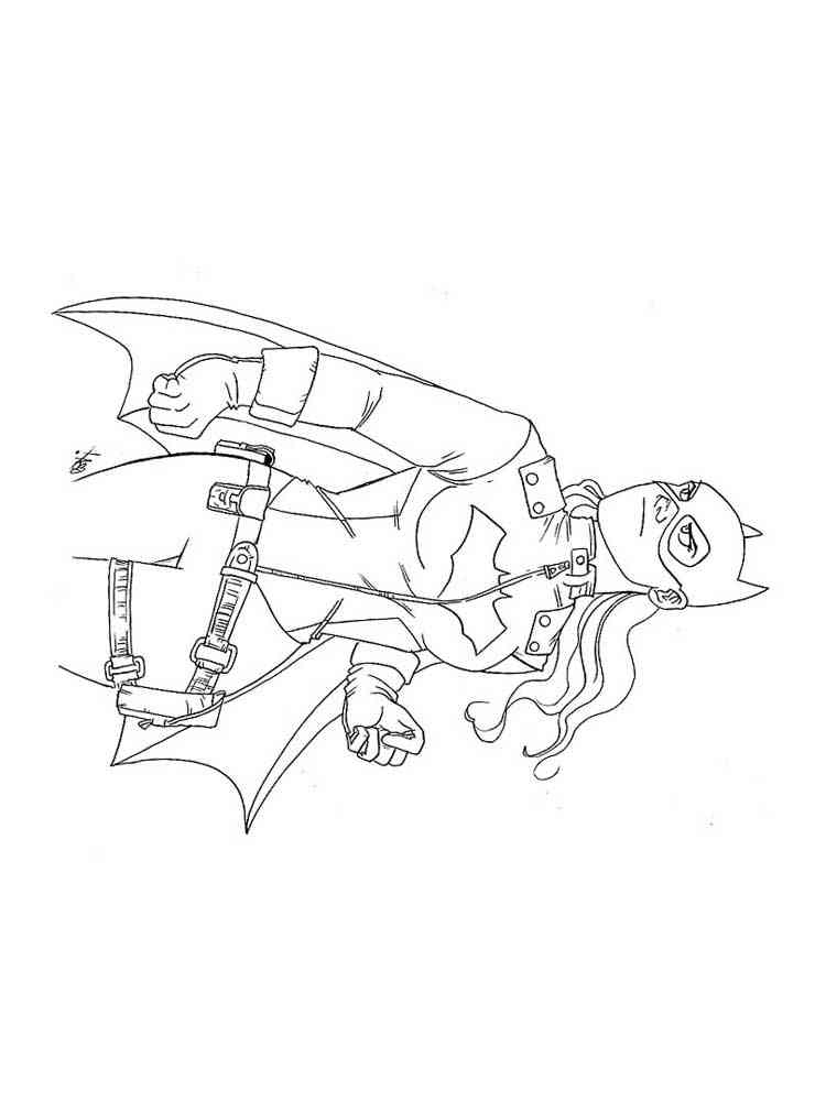 Funny Batgirl coloring page