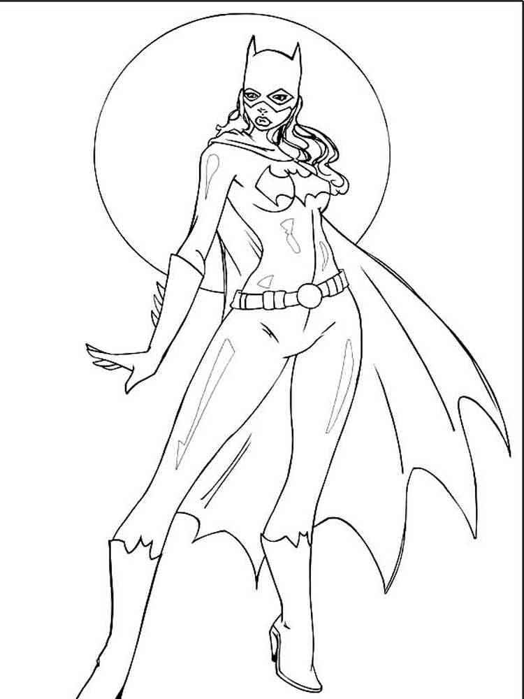 Amazing Batgirl coloring page