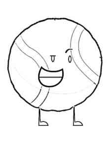 Tennis Ball from Battle for Dream Island coloring page